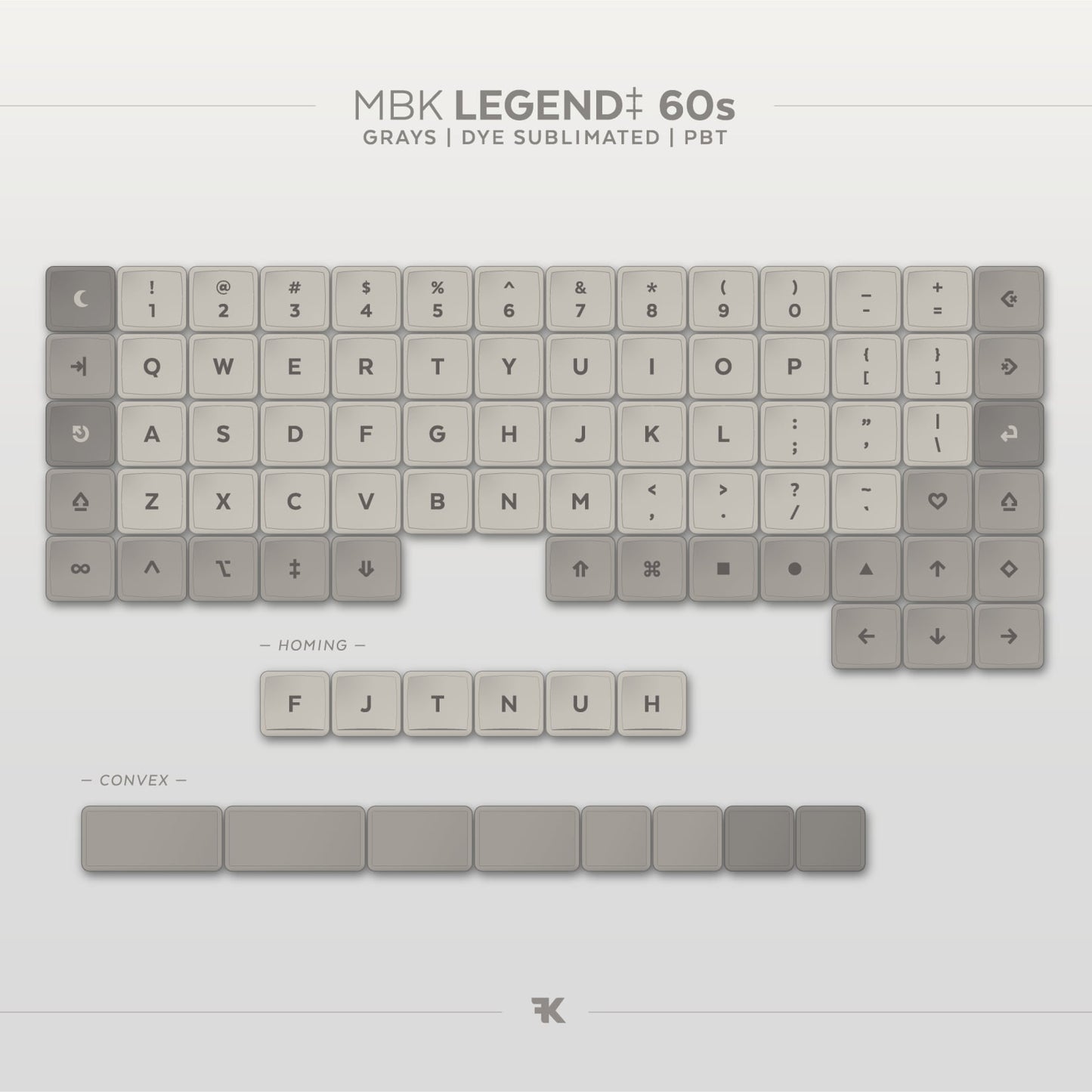 MBK Legend‡ 60s Keycap Set
